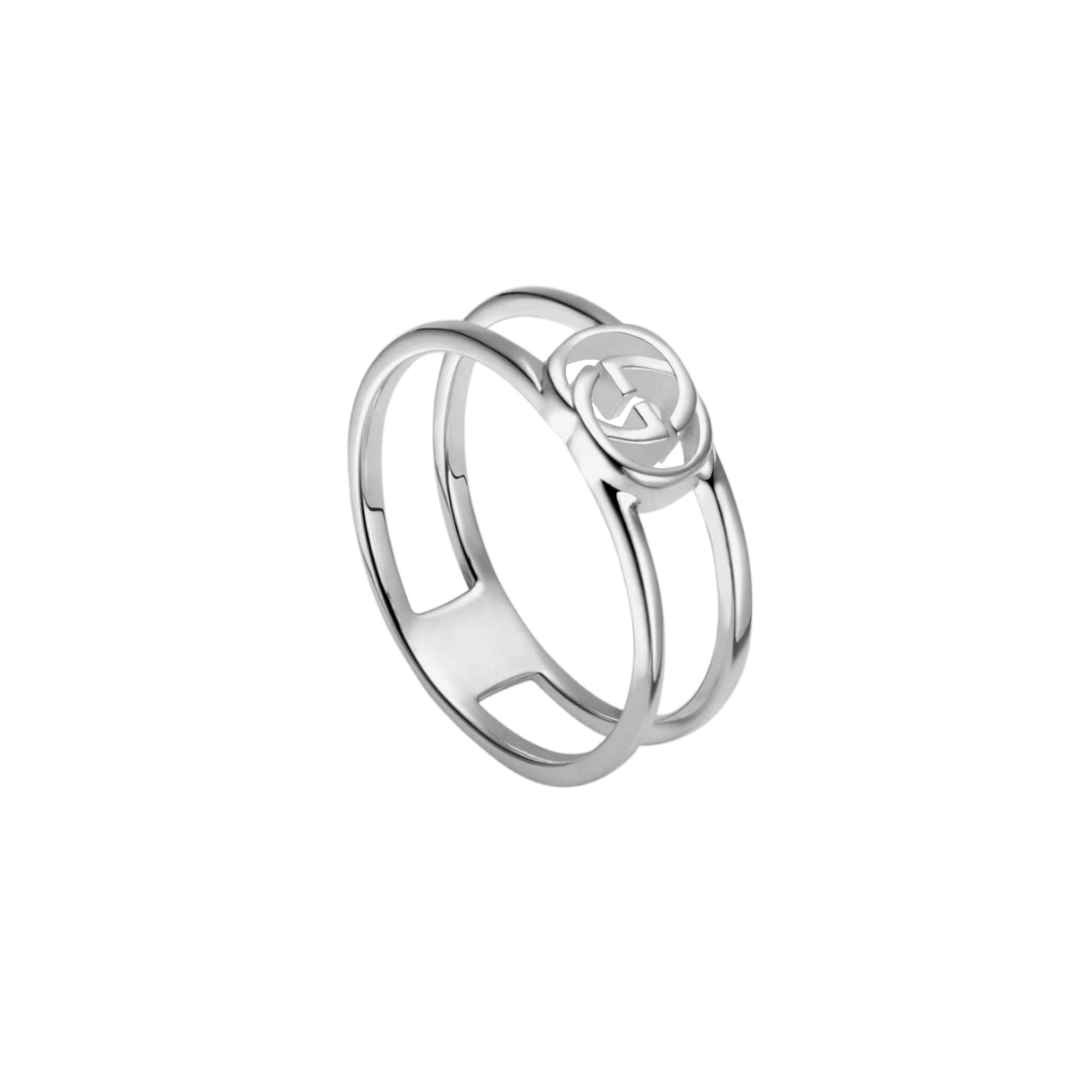 gucci double g ring silver